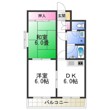 グランドール・アビコの物件間取画像